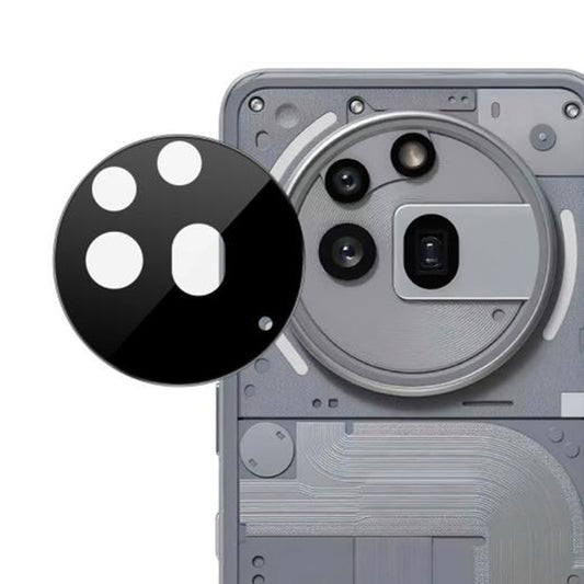 Film de protection pour caméra arrière Techsuit pour Nothing Phone (3a) Pro, Verre trempé, Noir