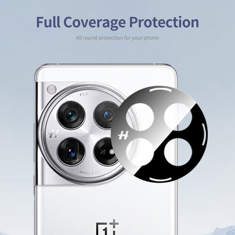 Techsuit Achtercamera Beschermfolie voor OnePlus 12, Gehard Glas, Zwart