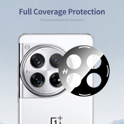 Techsuit Achtercamera Beschermfolie voor OnePlus 12, Gehard Glas, Zwart