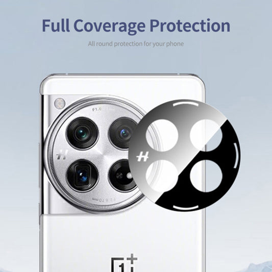 Film de protection pour caméra arrière Techsuit pour OnePlus 12, verre trempé, noir