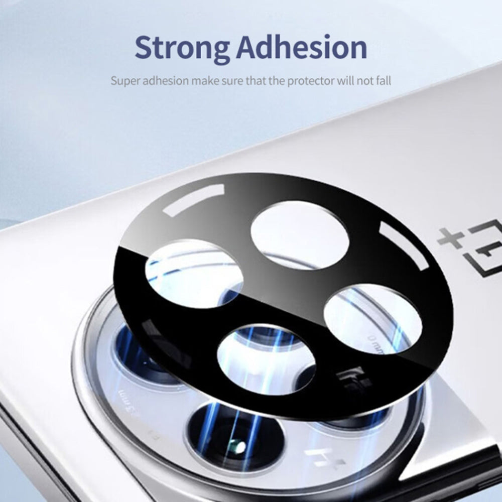 Techsuit Achtercamera Beschermfolie voor OnePlus 12, Gehard Glas, Zwart