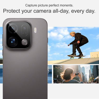 Schutzfolie Techsuit für die Rückkamera des Oppo Find X9 Pro, gehärtetes Glas, Schwarz