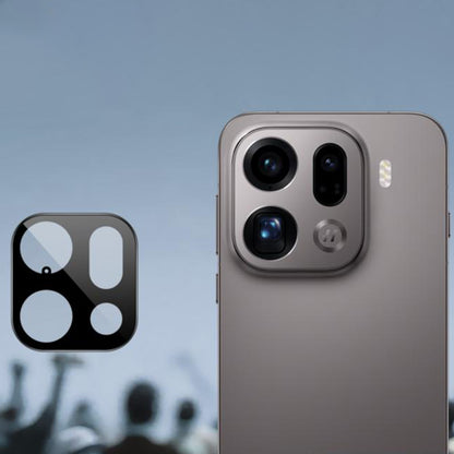 Schutzfolie Techsuit für die Rückkamera des Oppo Find X9 Pro, gehärtetes Glas, Schwarz