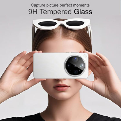 Film de protection pour caméra arrière Techsuit pour Oppo Find X9 Ultra, Verre trempé, Noir