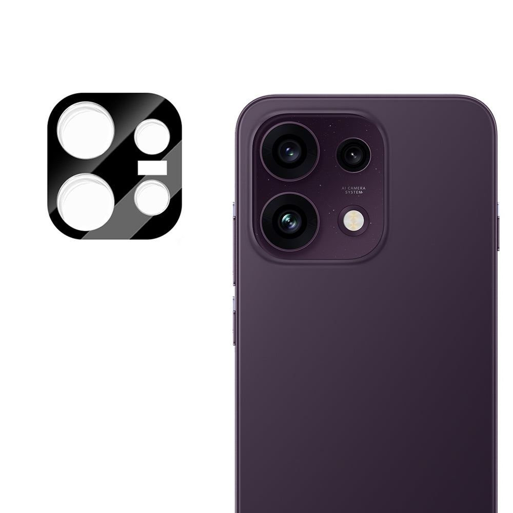 Techsuit Achtercamera Beschermfolie voor Oppo Reno16 F / Reno16 FS, Gehard Glas, Zwart