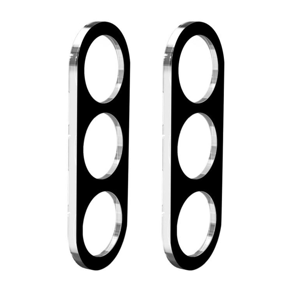 Techsuit Rückkamera-Schutzfolie für Samsung Galaxy S25 FE, gehärtetes Glas, schwarz