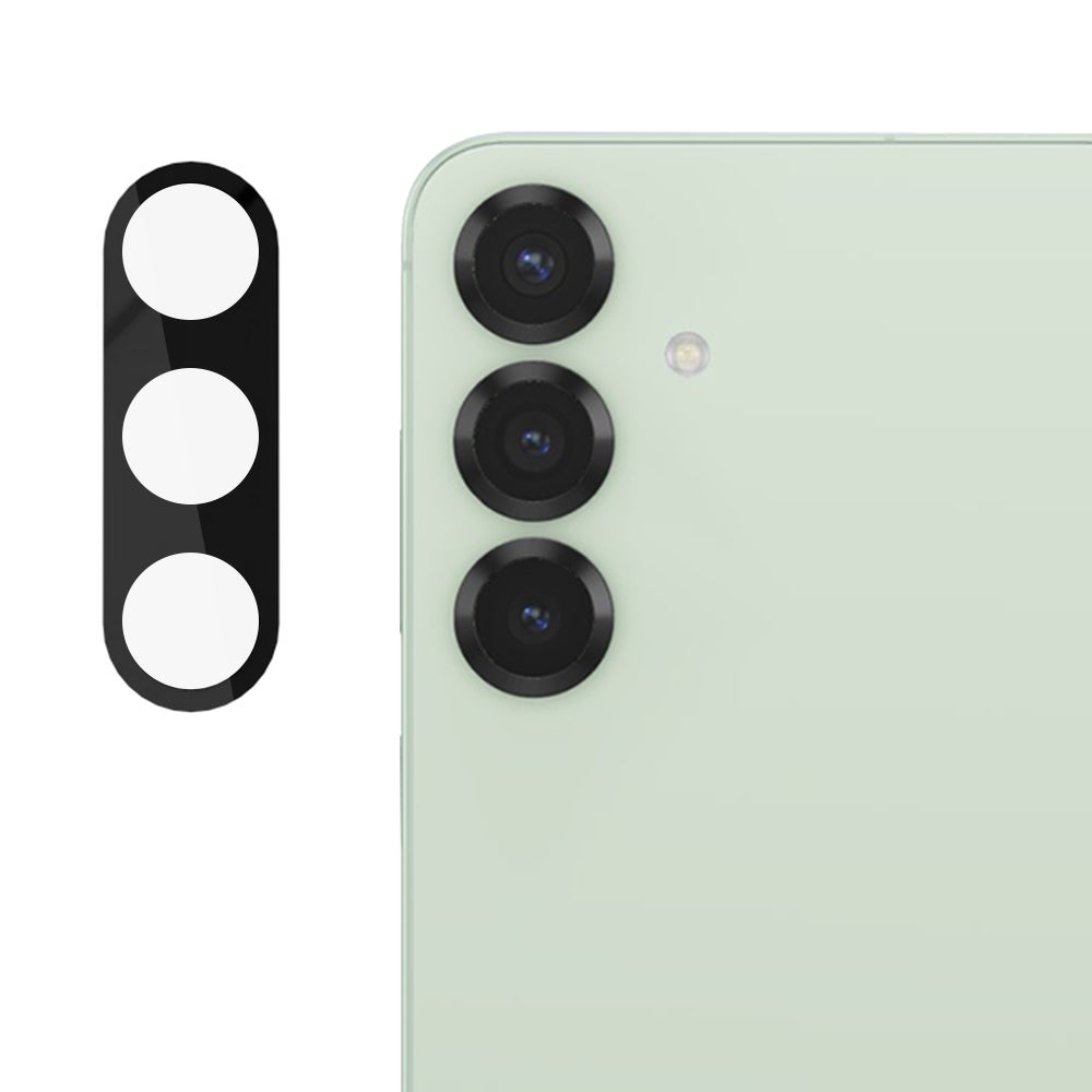 Film de protection pour caméra arrière Techsuit pour Samsung Galaxy S25+ S936, Verre trempé, Noir