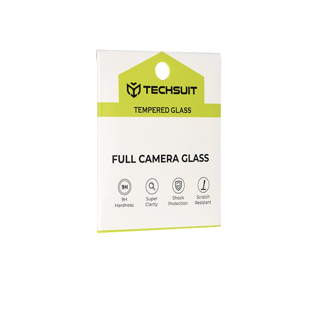 Beschermfolie Achtercamera Techsuit voor Samsung Galaxy S26, Gehard Glas, Zwart