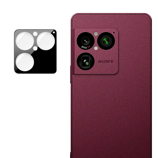 Techsuit beschermfolie voor de achtercamera van de Sony Xperia 1 VIII, gehard glas, zwart