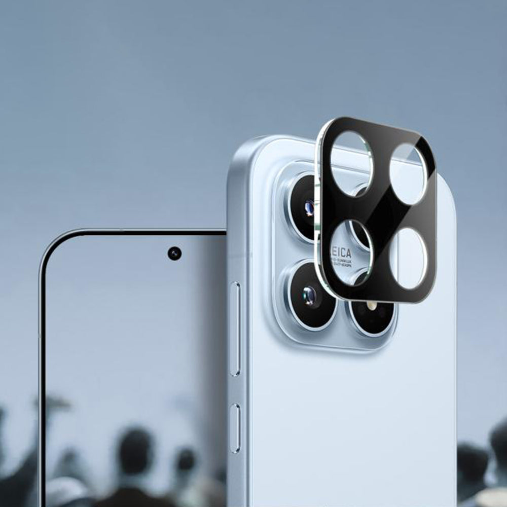 Beschermfolie Techsuit Achtercamera voor Xiaomi 17, Gehard Glas, Zwart