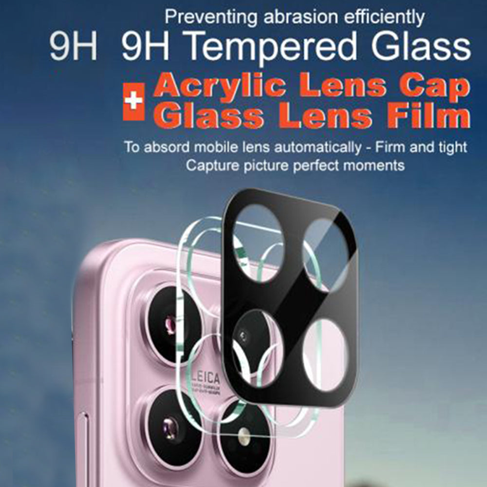 Beschermfolie Techsuit Achtercamera voor Xiaomi 17, Gehard Glas, Zwart