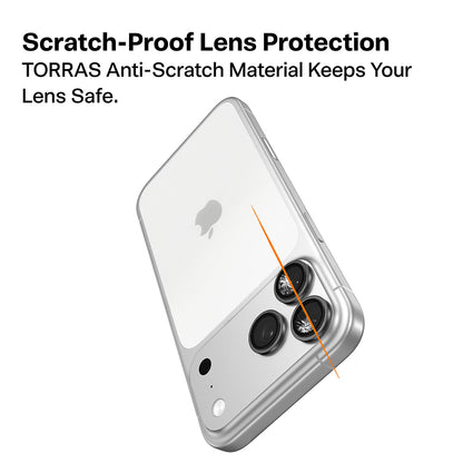 Torras Lensguard Achtercamera Beschermfolie voor Apple iPhone 17 Pro Max / 17 Pro, Gehard Glas, Blauw
