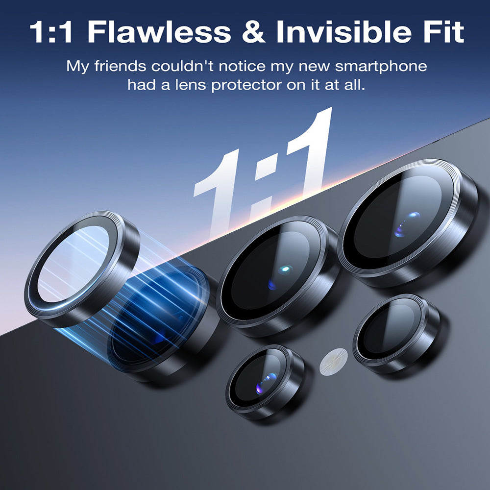 Film de protection Caméra Arrière Torras Lensguard pour Samsung Galaxy S26 Ultra, Verre Trempé, Noir