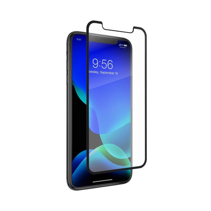 Zagg Glass Elite Edge Screen Protector voor Apple iPhone 11 Pro Max / XS Max, Glasbescherming, Volledig gelijmd, Zwart 200103879 