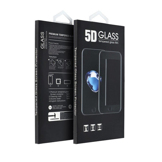 OEM Premium Screen Protector voor Samsung Galaxy A52s 5G A528 / A52 5G A526 / A52 A525, Glass Shield, Full Glue, 5D, Zwart 