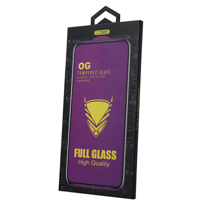 OEM OG Premium Displayschutzfolie für Apple iPhone 11 / XR, gehärtetes Glas, Full Glue, Schwarz