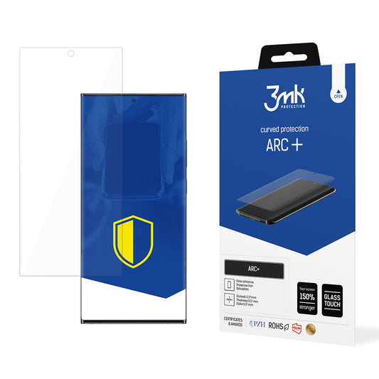 Film de protection d'écran 3MK ARC+ pour Samsung Galaxy S22 Ultra 5G S908, Plastique 