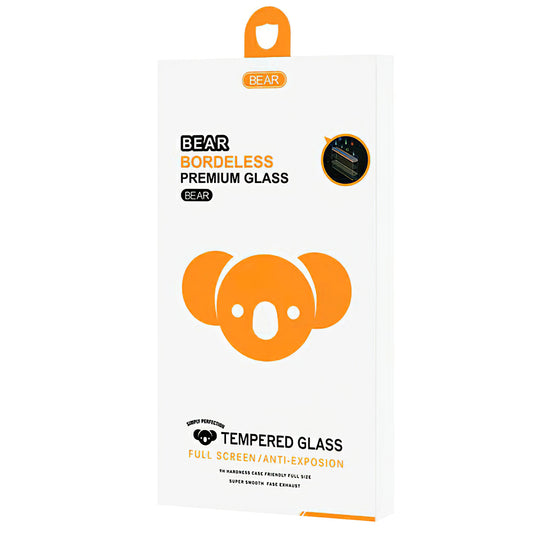 Bear Randloze Screen Protector voor Apple iPhone 15 Plus, Glasbeschermd, Volledig gelijmd