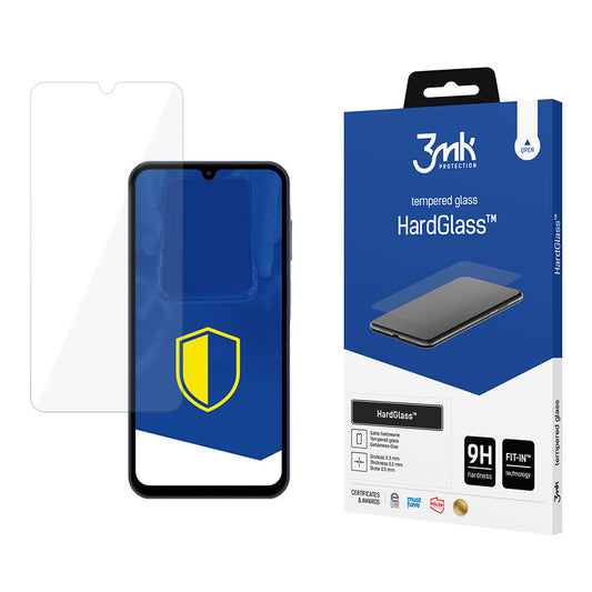 3MK HardGlass Screen Protector voor Samsung Galaxy A15 5G A156 / A15 A155 / A25 A256, Glas Beschermd, Volledig Gelijmd