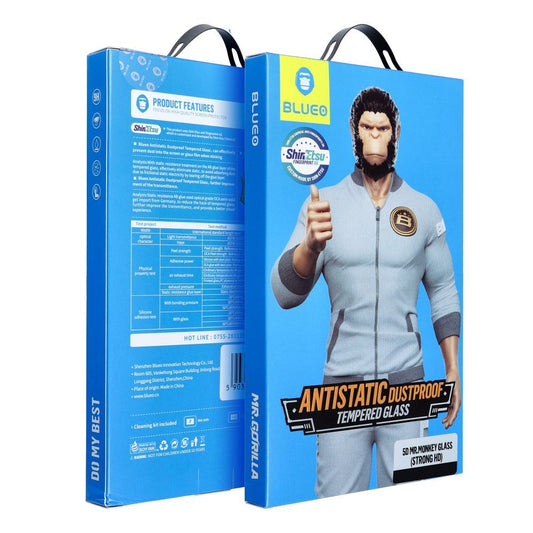 Schutzfolie Blueo für Samsung Galaxy S24 S921, Gehärtetes Glas, Vollverklebung, 5D, Schwarz