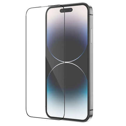 Schutzfolie HOCO für Apple iPhone 14 Pro Max, gehärtetes Glas, Full Glue, Set 25 Stück, Schwarz