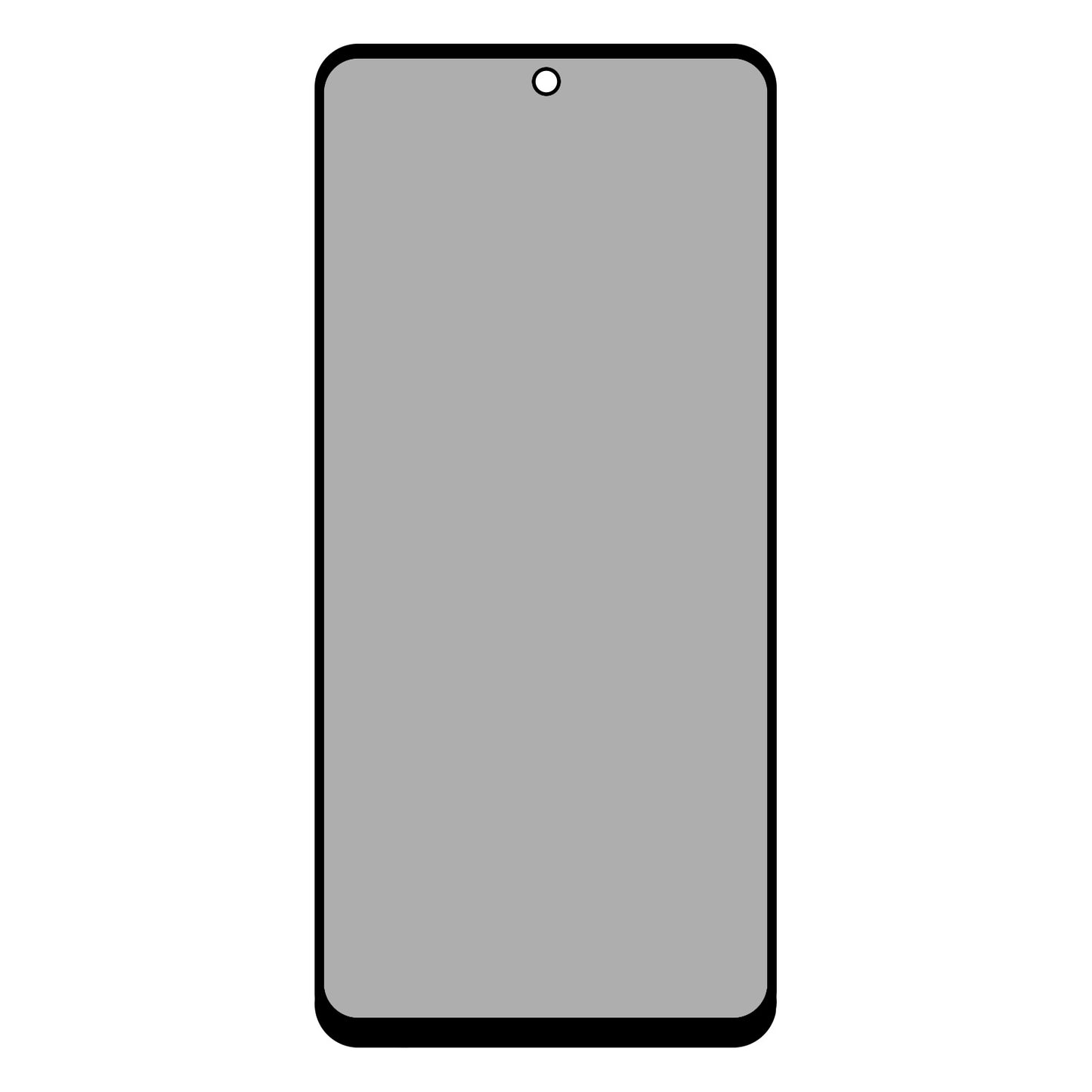 Privacy OG Premium schermbeschermfolie voor Samsung Galaxy S23 FE S711 / A54 A546, gehard glas, volledige lijm