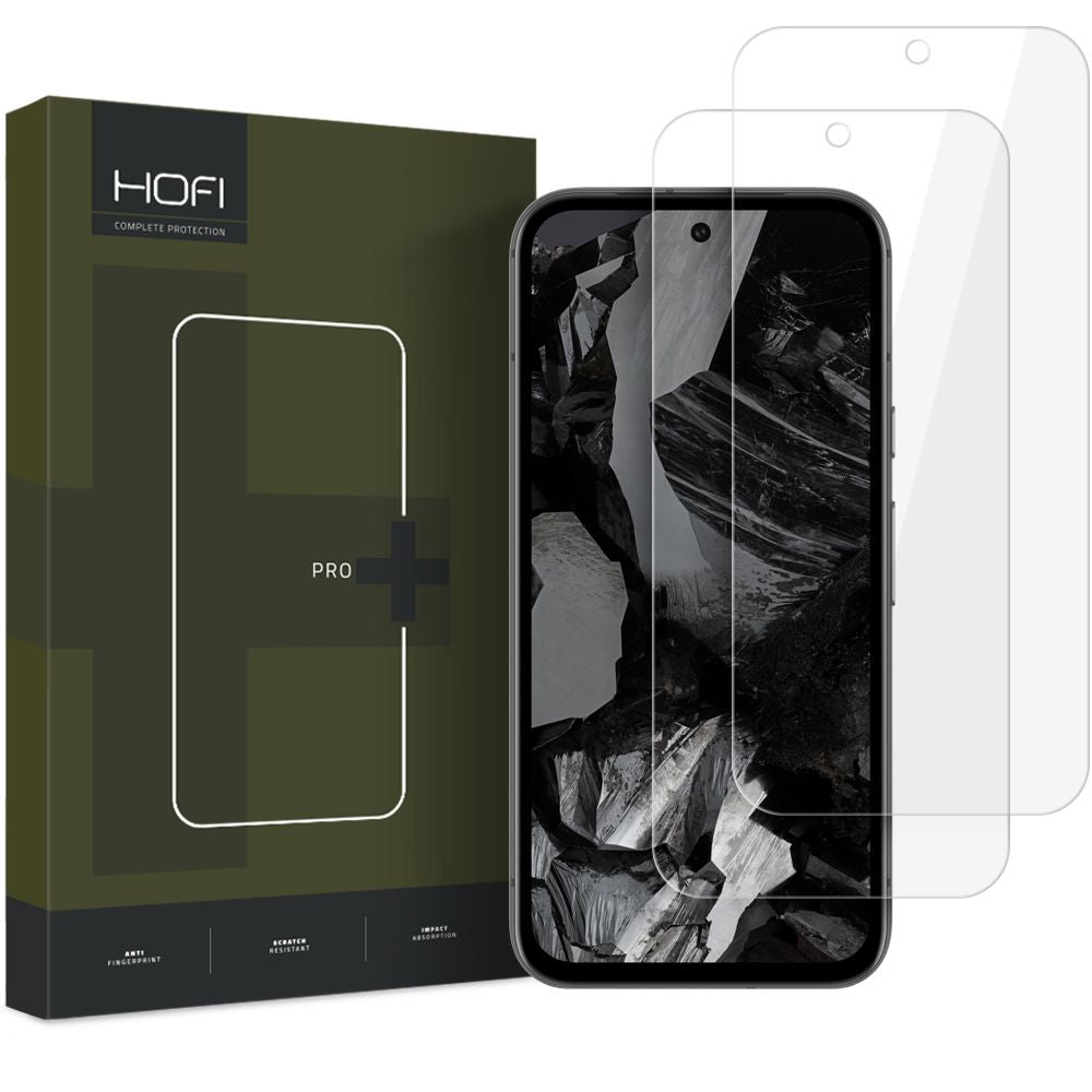 HOFI Glass PRO+ Screen Protector voor Google Pixel 9 / 9 Pro, Glas Beschermd, Vol Lijm, Set 2 stuks, 2.5D 