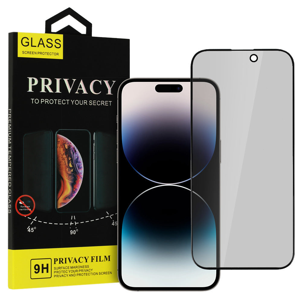 OEM Privacy Scherm Beschermer voor Apple iPhone 16 Plus, Glas Beveiligd, Volledig Gelijmd 