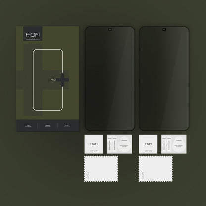 Privacy-Schutzfolie HOFI Glass PRO+ für Samsung Galaxy S25 S931, Sicherheitsglas, Vollklebung, 2er-Set
