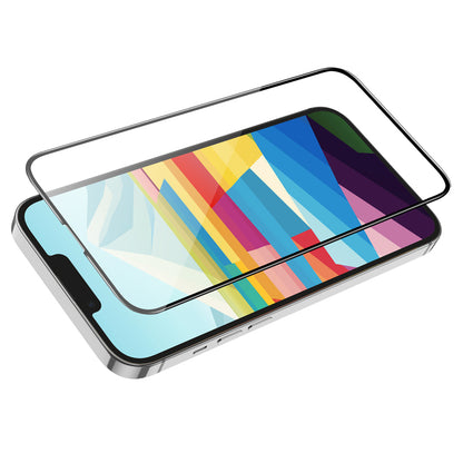Film de protection écran HOCO G16 pour Apple iPhone 16 / 15, Verre Trempé, Full Glue, 5D, Noir.