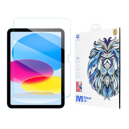 Film de protection écran Clear Lito Classic pour Apple iPad (2025) / (2022), Verre trempé, Full Glue, 2.5D