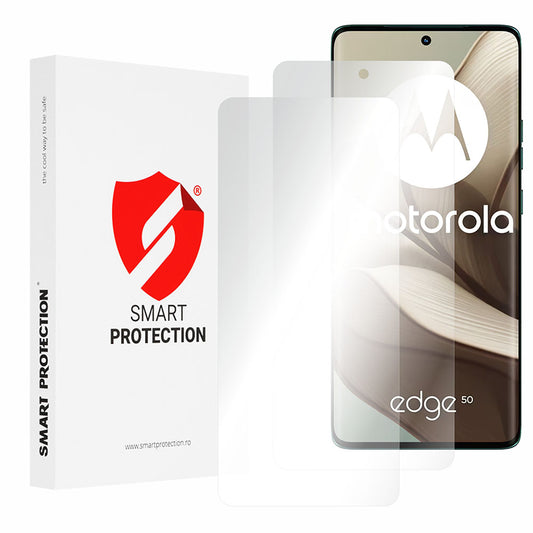 Smart Protection Premium Classic schermbeschermfolie voor Motorola Edge 50, plastic, set van 2 stuks