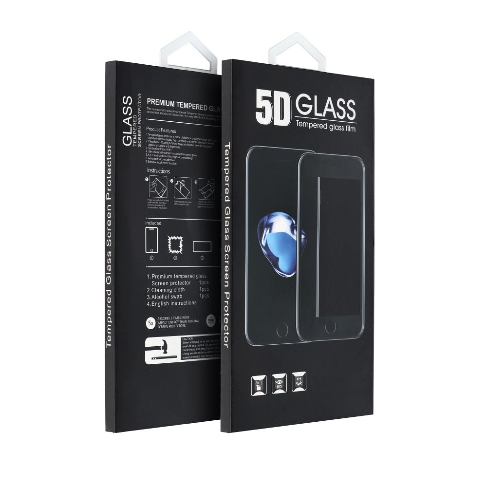 Film de protection Écran Matte OEM pour Apple iPhone 17 Pro Max, Verre Trempé, Full Glue, 5D, Noir