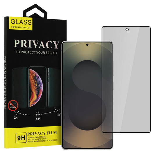 Privacy OEM Shield Screen beschermfolie voor Samsung Galaxy S25 Ultra S938, gehard glas, volledige lijm
