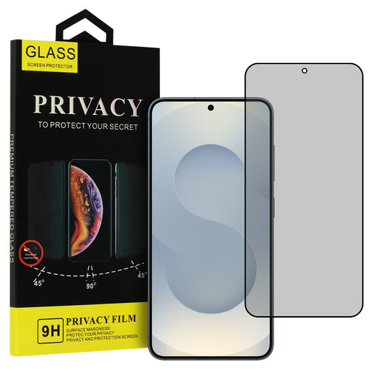 Privacy OEM Shield Screen beschermfolie voor Samsung Galaxy S25 S931, gehard glas, volledige lijm