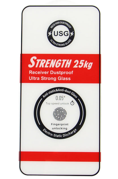 OEM Ultra Strong 25KG schermbeschermfolie voor Samsung Galaxy S24 S921, gehard glas, volledige lijm, 2.5D, zwart