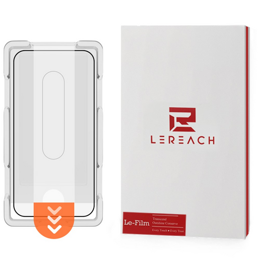 Lereach schermbeschermfolie voor Xiaomi 17T Pro, gehard glas, volledige lijm, zwart