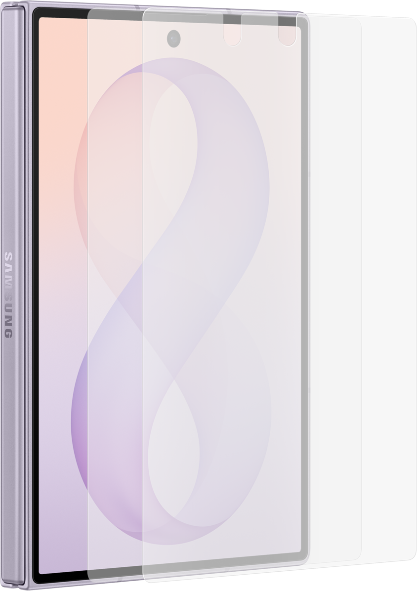 Anti-reflecterende buitenste schermbeschermfolie voor Samsung Galaxy Z Fold8 F971, plastic, set van 2 stuks EF-UF971CTEGWW