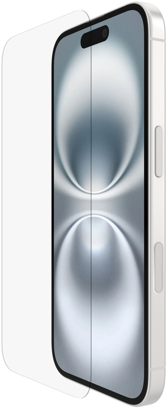 Belkin ScreenForce TemperedGlass schermbeschermer voor Apple iPhone 16 / 15 / 14 Pro, gehard glas, Full Glue OVA135zz