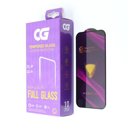Film de protection d'écran OG Premium pour Samsung Galaxy A57 5G, Verre trempé, Adhésif intégral, Lot de 10 pièces, Noir