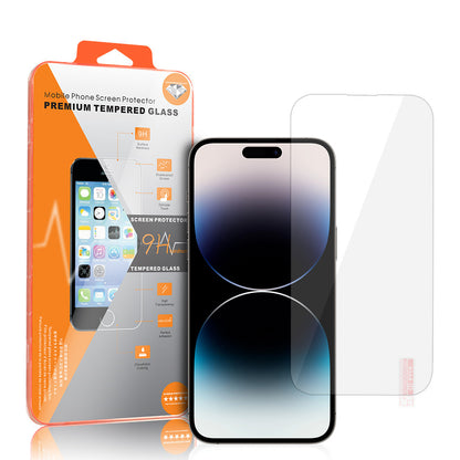 Film de protection d'écran OEM Orange pour Apple iPhone 18 Pro / 17 Pro / 17 / 16 Pro, Verre trempé, Collage intégral