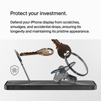 Belkin ScreenForce UltraGlass 2 schermbeschermer voor Apple iPhone 15 Pro Max, gehard glas, Full Glue OVA134zz
