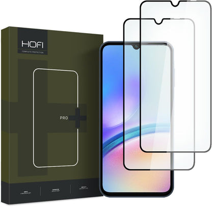 Protection d'écran HOFI Glass PRO+ pour Samsung Galaxy A05s A057, Bouclier en verre, collage complet, 2 pièces, 2.5D, Noir