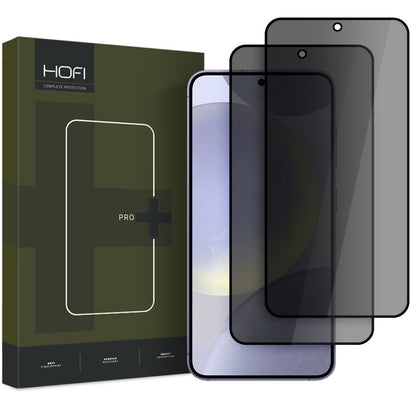 Privacy-Schutzfolie HOFI Glass PRO+ für Samsung Galaxy S25 S931, Sicherheitsglas, Vollklebung, 2er-Set