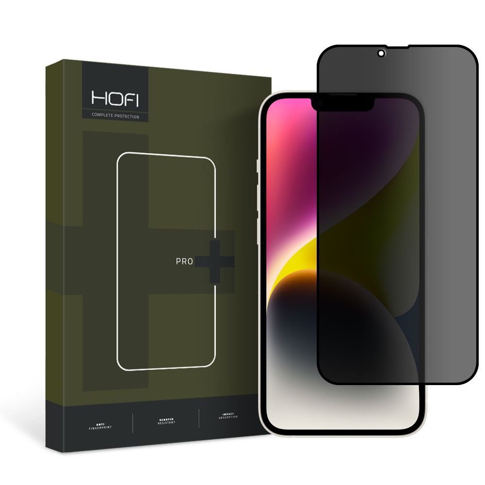 Privacy Screen Protector HOFI PRO+ voor Apple iPhone 14 Plus / 13 Pro Max, Gehard Glas, Volledige Lijm