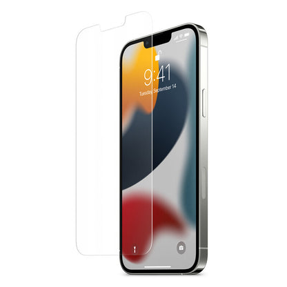 Schutzfolie Spigen GlastR EZ FIT für Apple iPhone 17e / 16e / 14 / 13 Pro, gehärtetes Glas, Vollkleber, Set 2 Stück AGL03385