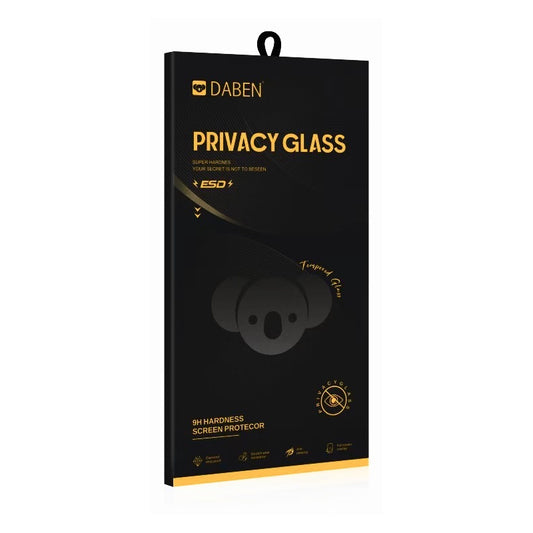 Film de protection d'écran Privacy Bear pour Apple iPhone 17e / 16e / 14 / 13 Pro, Verre trempé, Collage complet