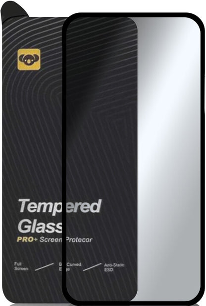 Bear PRO+ schermbeschermer voor Realme C75 5G / 14x, gehard glas, full glue, zwart