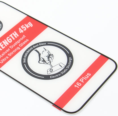 OEM Ultra Strong 45KG schermbeschermfolie voor Samsung Galaxy A54 A546, gehard glas, volledige lijm, 2.5D, zwart