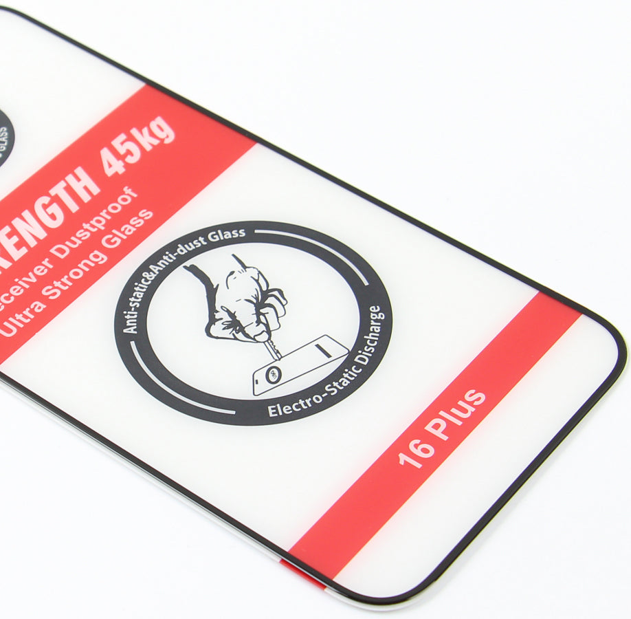 OEM Ultra Strong 45KG schermbeschermfolie voor Samsung Galaxy A55 5G A556, gehard glas, volledige lijm, 2.5D, zwart